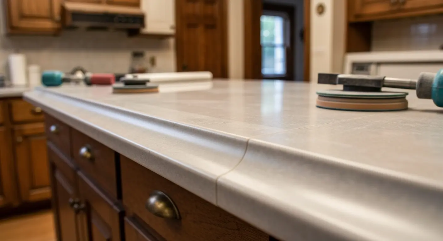 Custom countertop edge detail