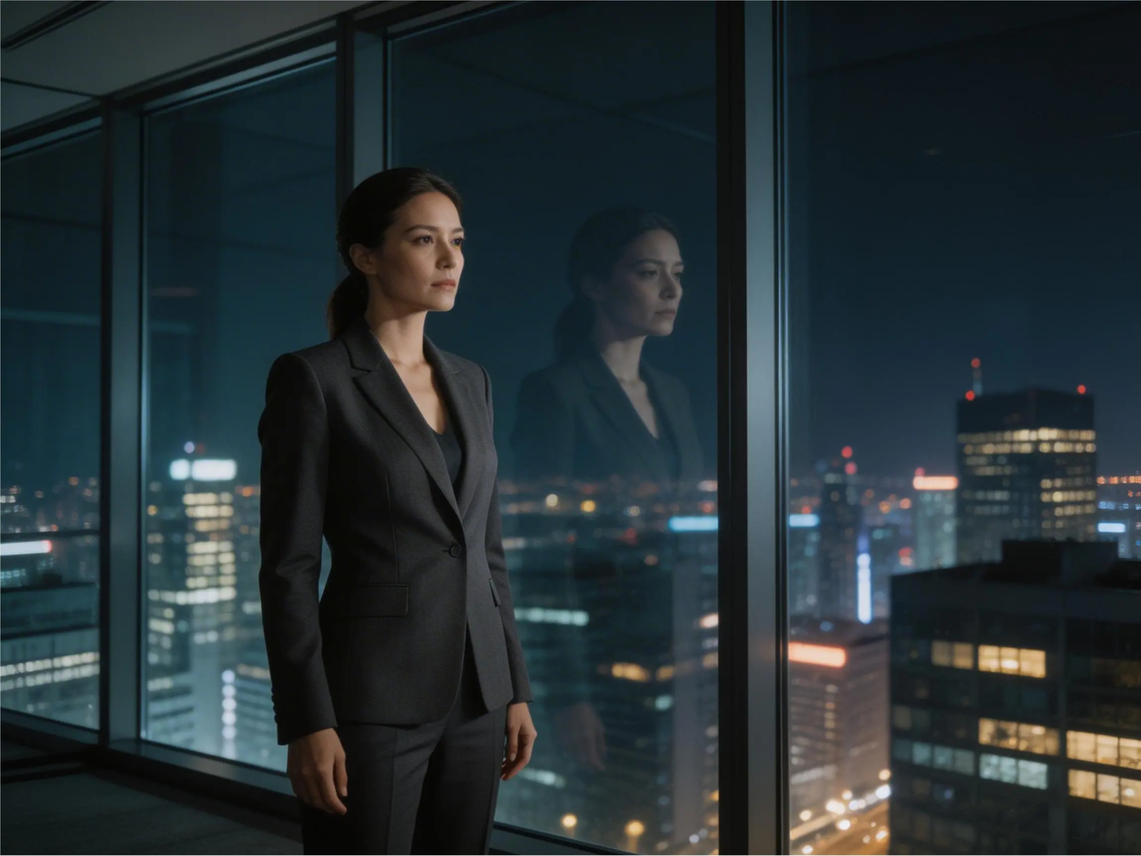 Executive reflecting at night under decision load, the hidden pattern of high-functioning collapse Executive reflecting at night under decision load, the hidden pattern of high-functioning collapse