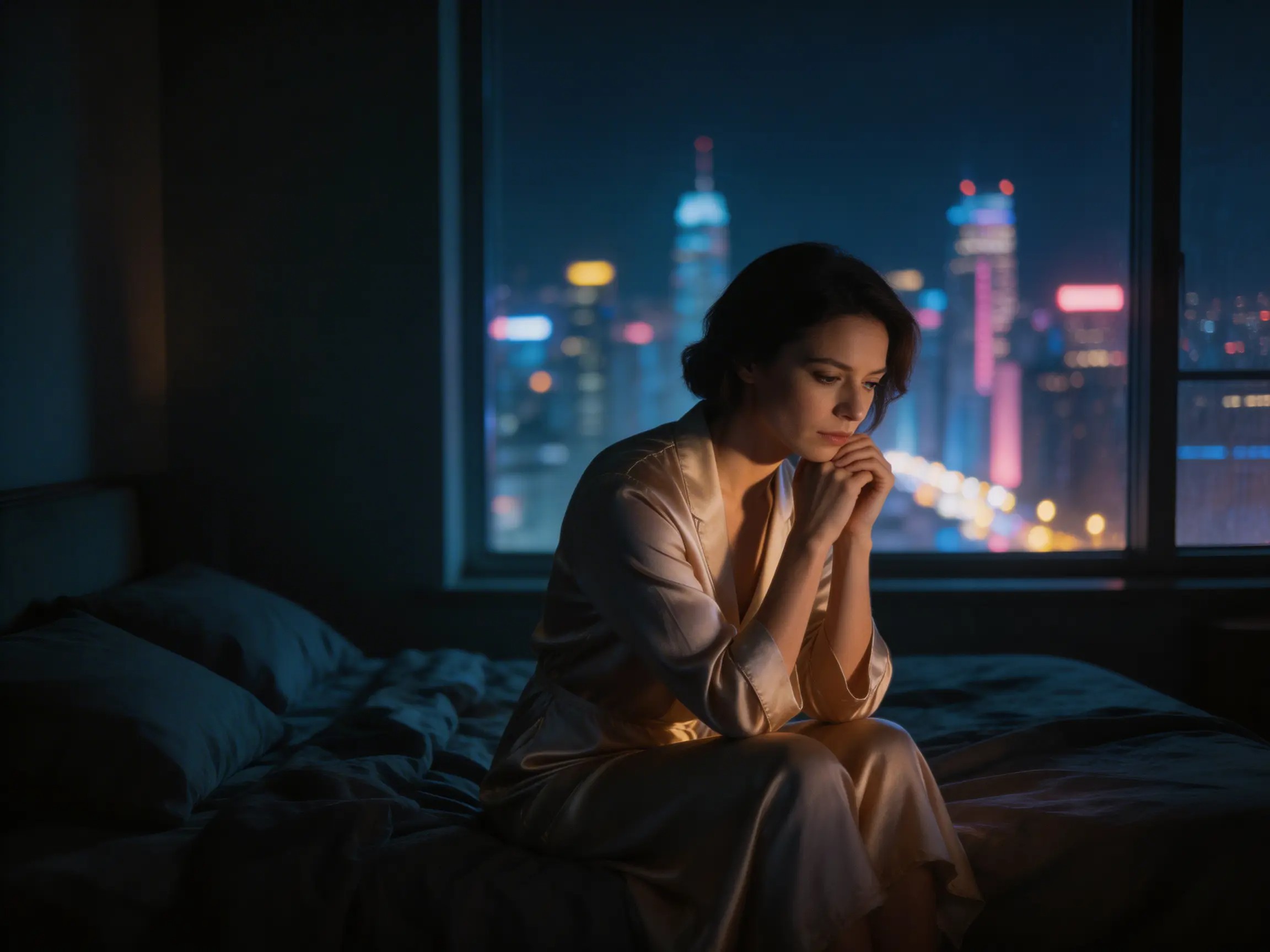 Executive awake at night facing decision fatigue, the Silent Collapse pattern in sovereign leadership Executive awake at night facing decision fatigue, the Silent Collapse pattern in sovereign leadership