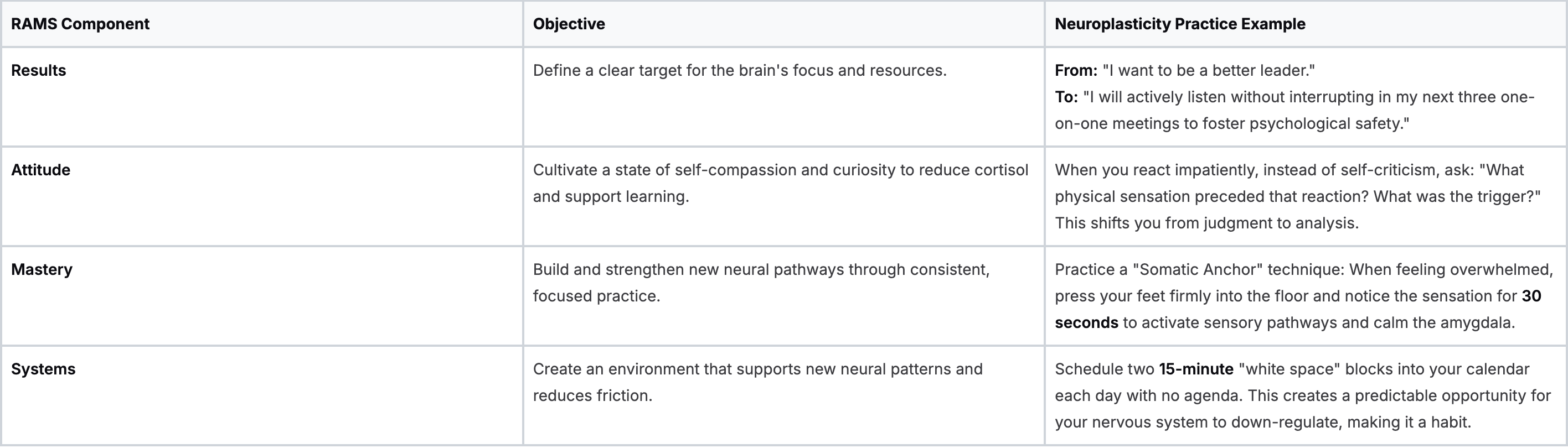 Baz Porter®'s RAMS Method: Practical Application for Brain Rewiring Baz Porter®'s RAMS Method: Practical Application for Brain Rewiring