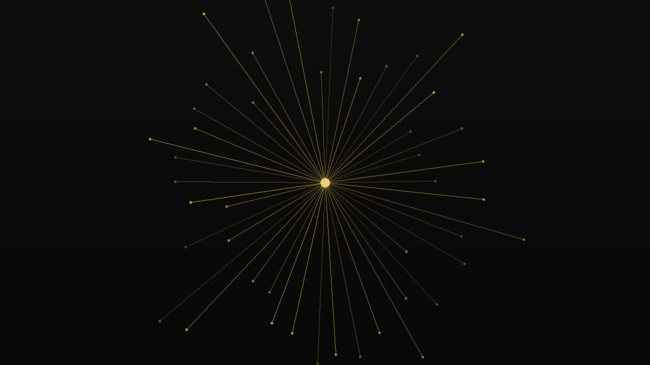 A distributed decision architecture radiating from one point for an executive founder — the Systems pillar return