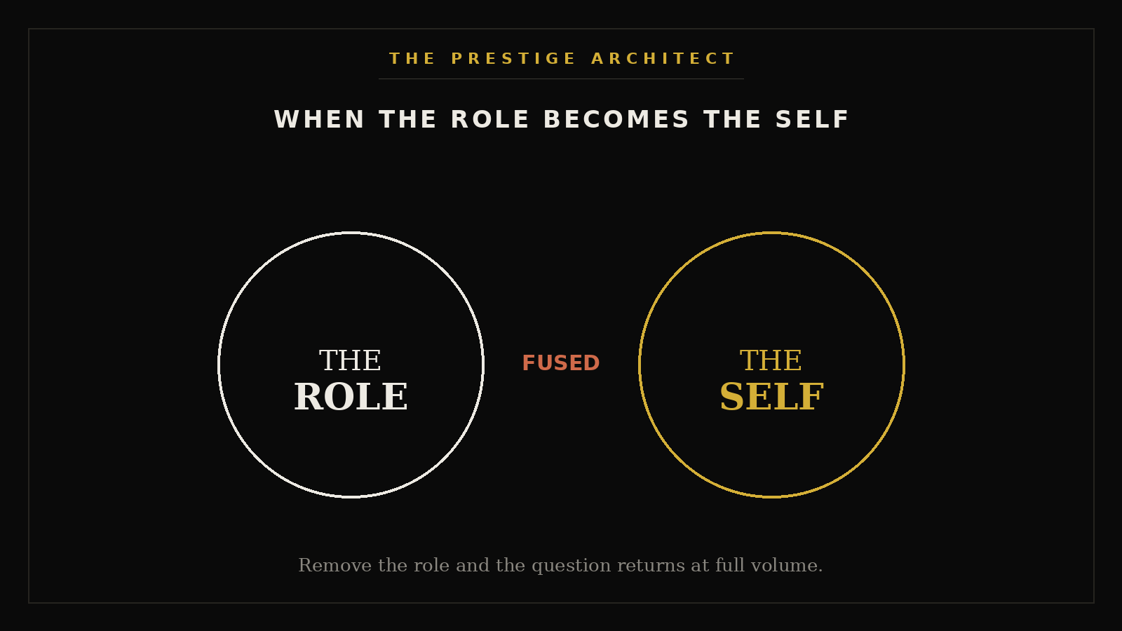 Mapping identity fusion for a high-performing founder facing succession anxiety, the Attitude pillar of Silent Collapse