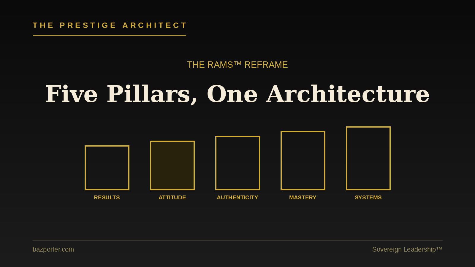 Mapping the five RAMS pillars for a high-achieving leader rebuilding sovereign safety