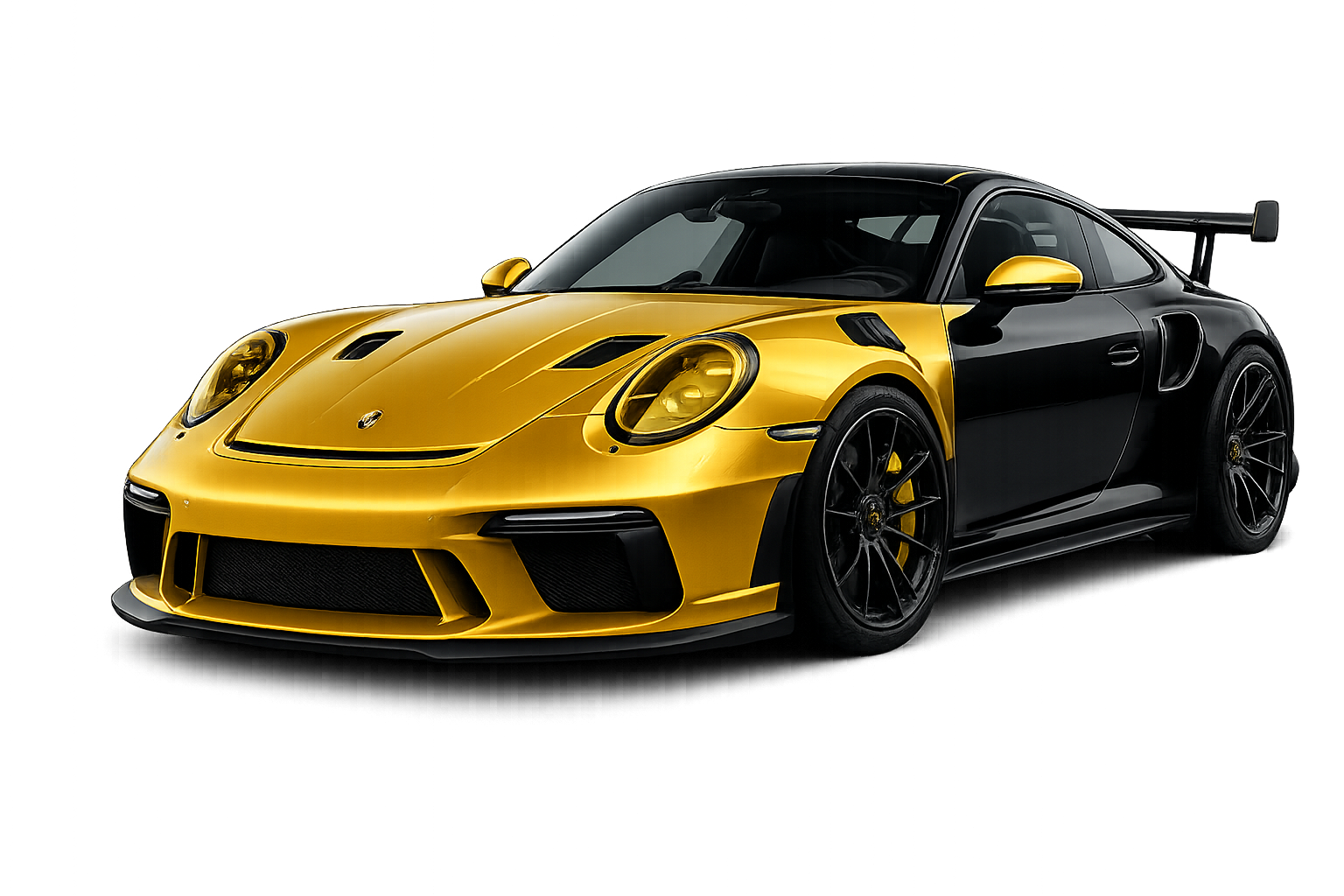 Full front end PPF coverage illustration