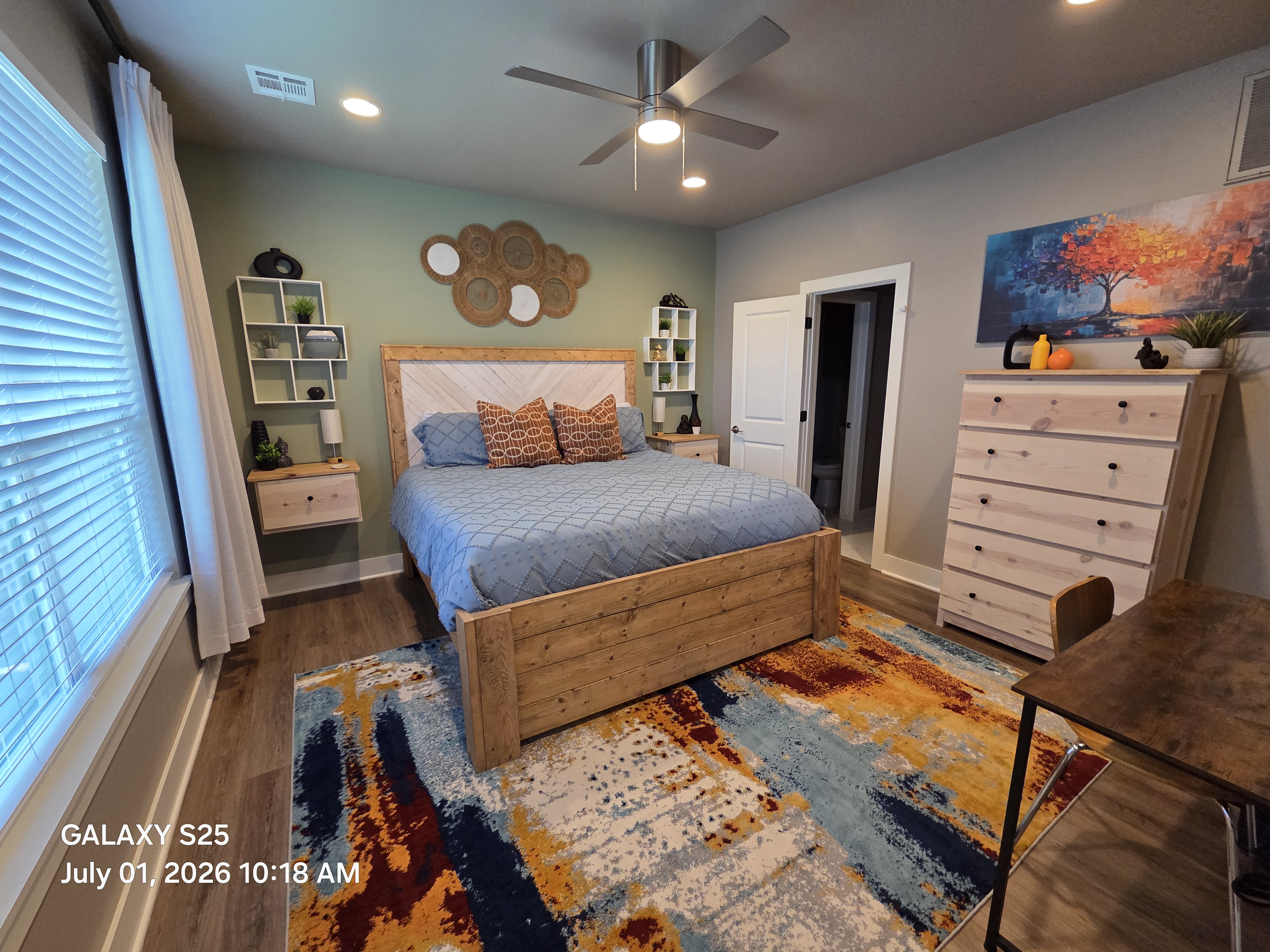 The Landing Pad furnished bedroom