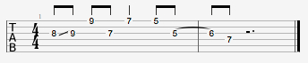 6ths lick 1