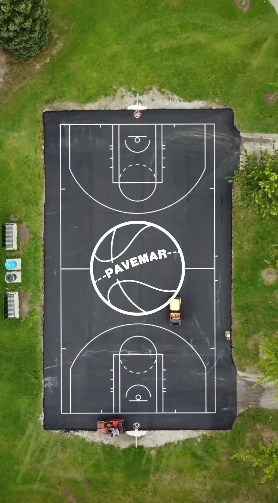 Asphalt Basketball Court in Markham | Pavemar Paving