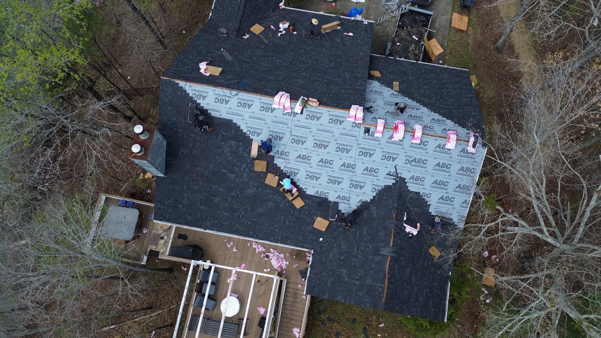 Commercial roof inspection process