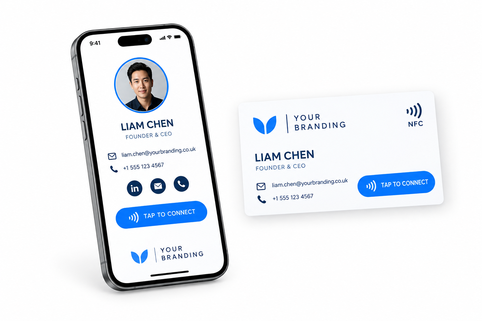 Custom printed Paperless Society smart cards