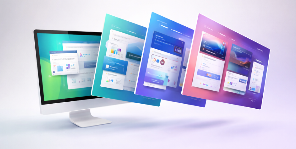 Business website with analytics