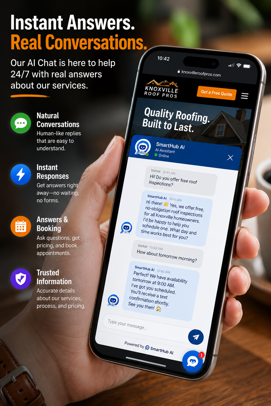ai chat widget talking website knoxville small business lead capture ai chat widget talking website knoxville small business lead capture