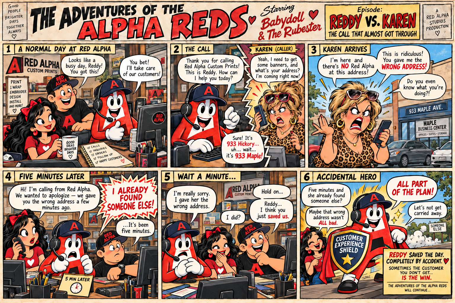 The Adventures of the Alpha Reds — Reddy vs. Karen: The Call That Almost Got Through