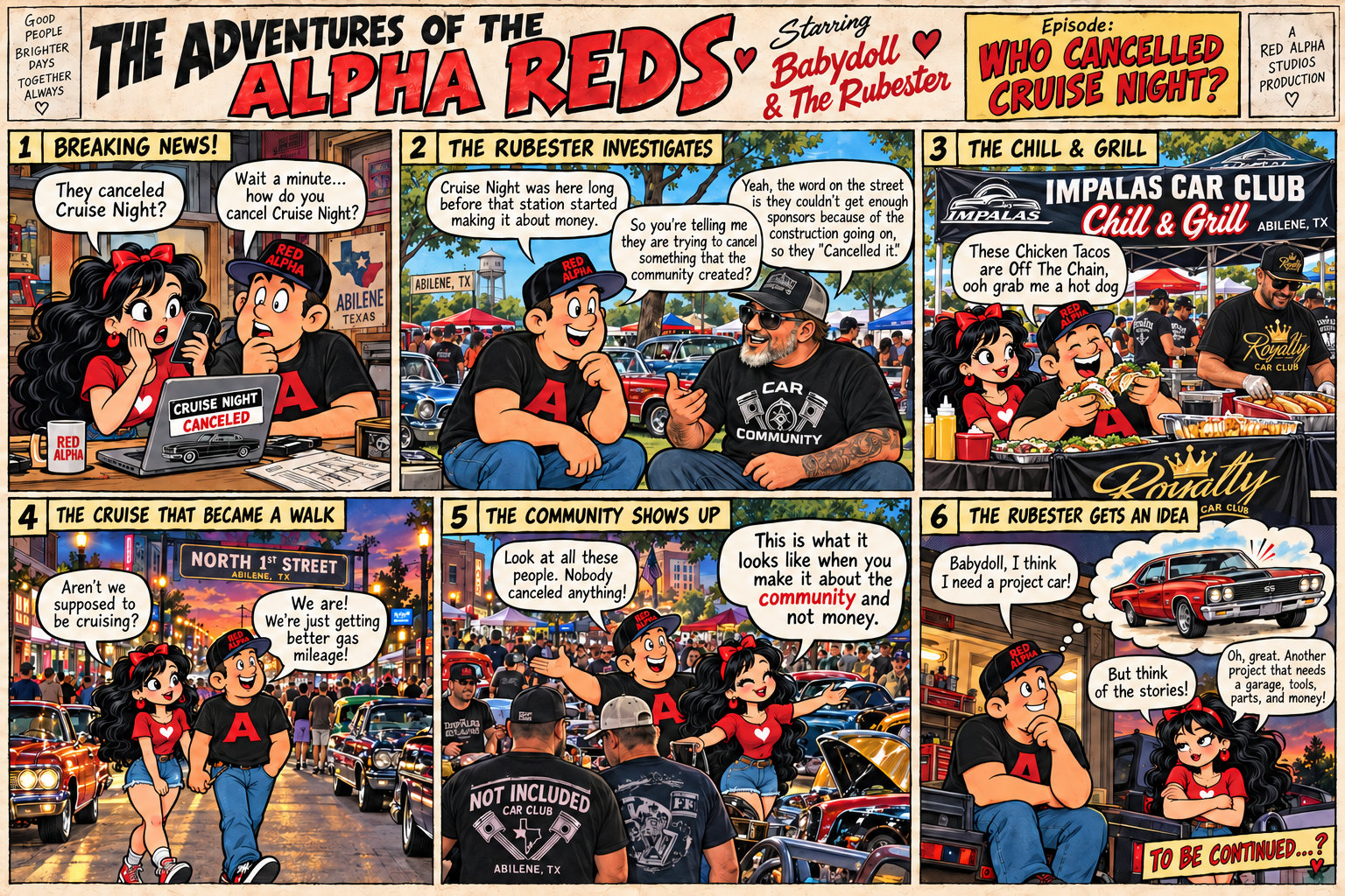 The Adventures of the Alpha Reds comic artwork