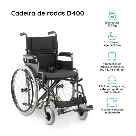 Cadeira de rodas D400 Dellamed