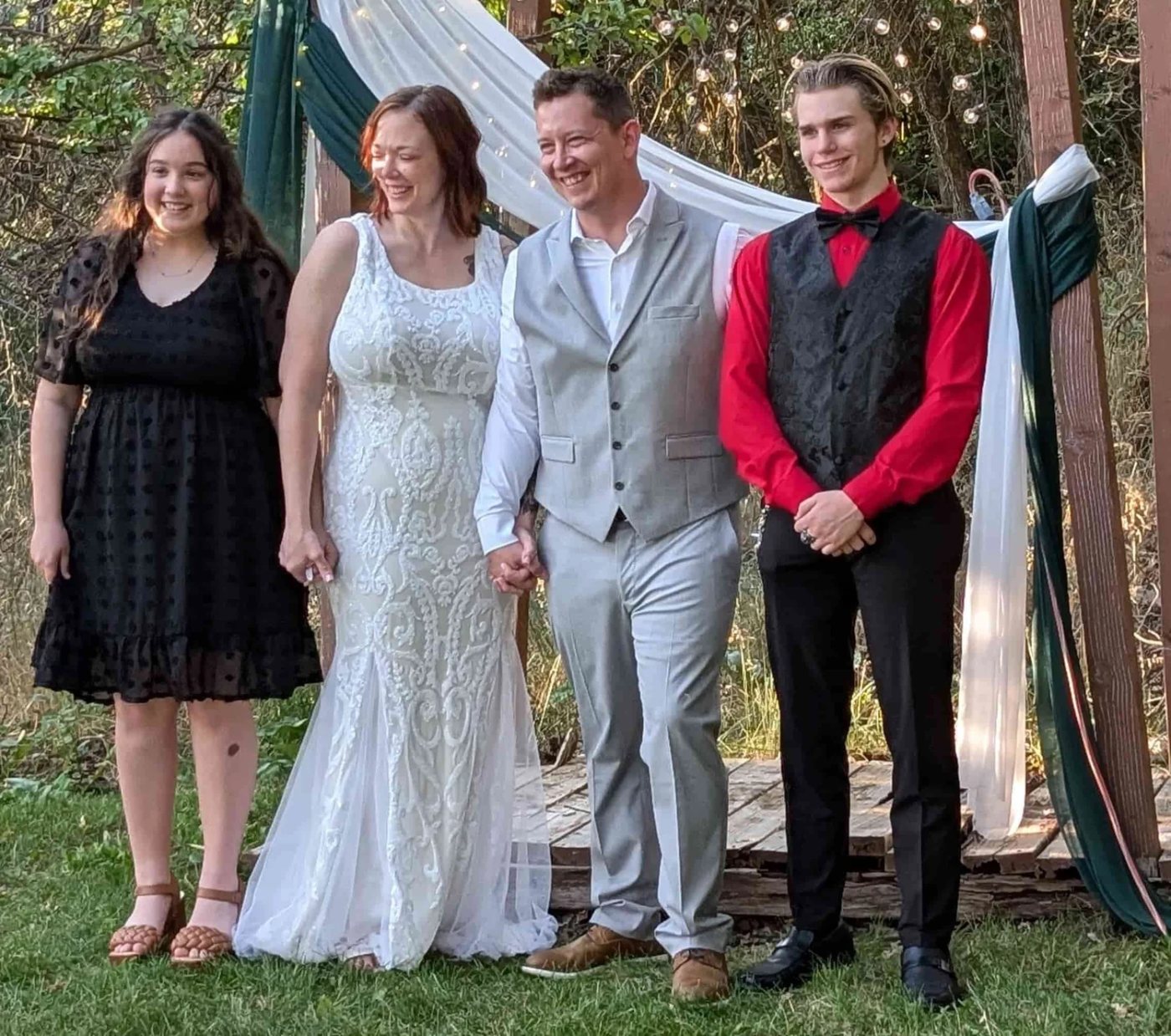 Joshua with his family