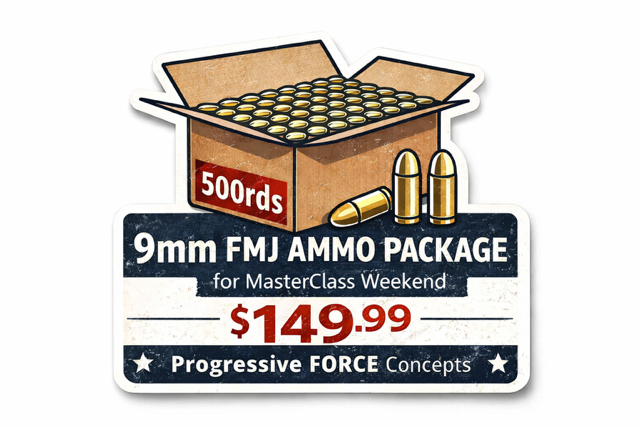 500 Rounds 9mm FMJ Ammunition Package