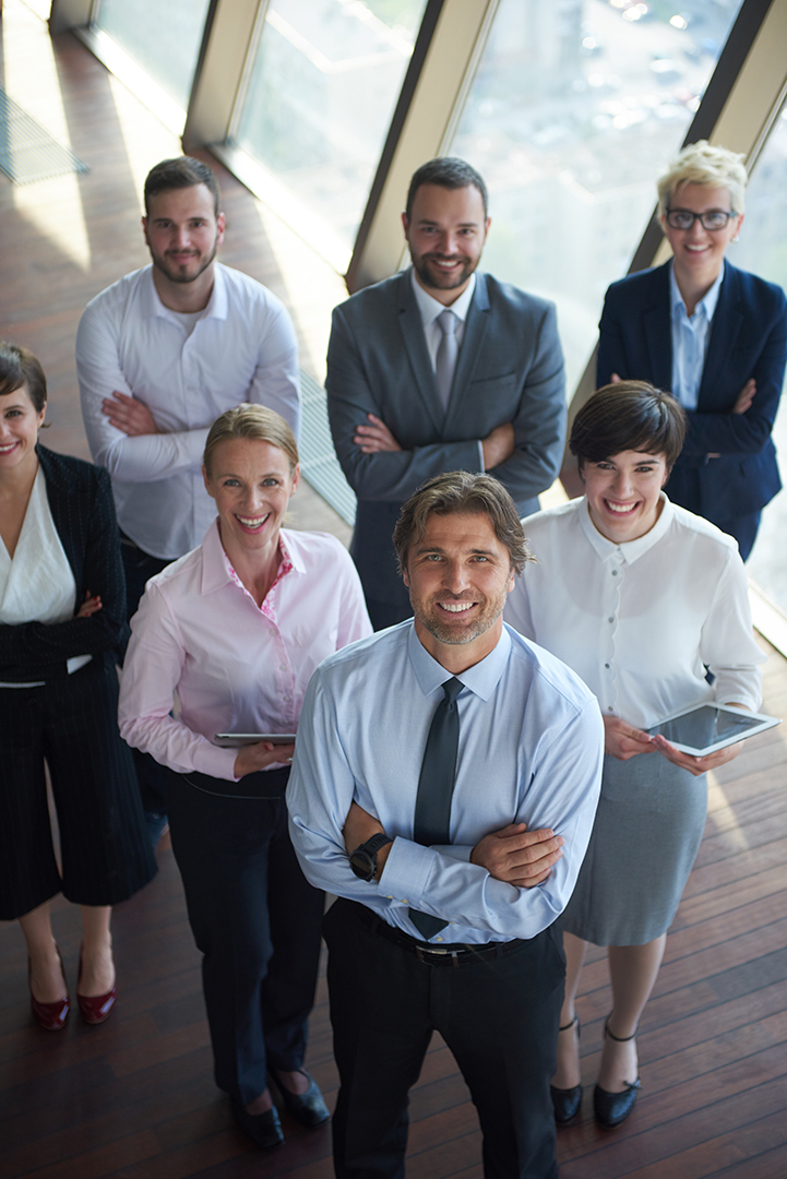 Business team in a modern office