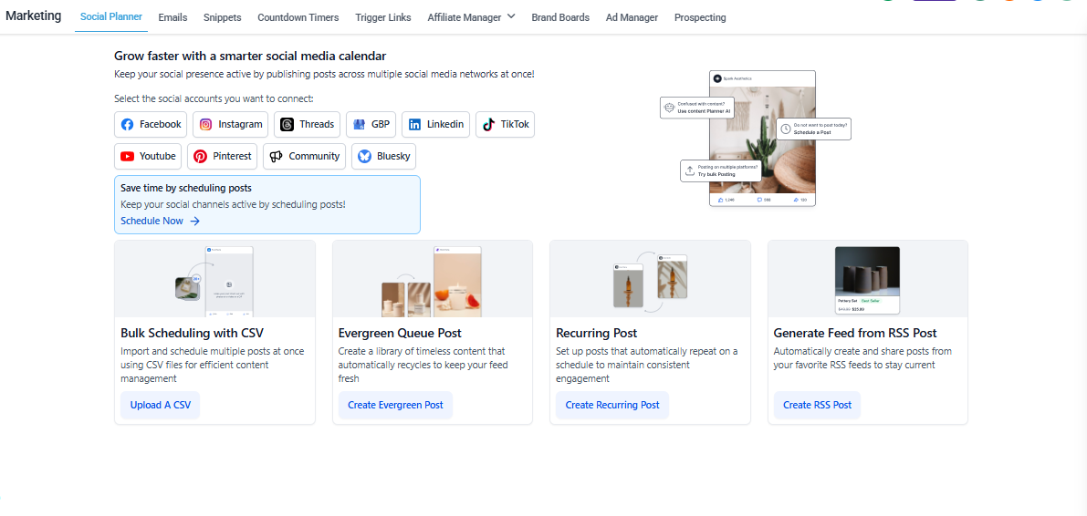 Social Media and Email