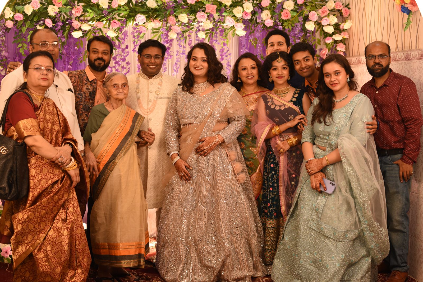 Priyanka with her family