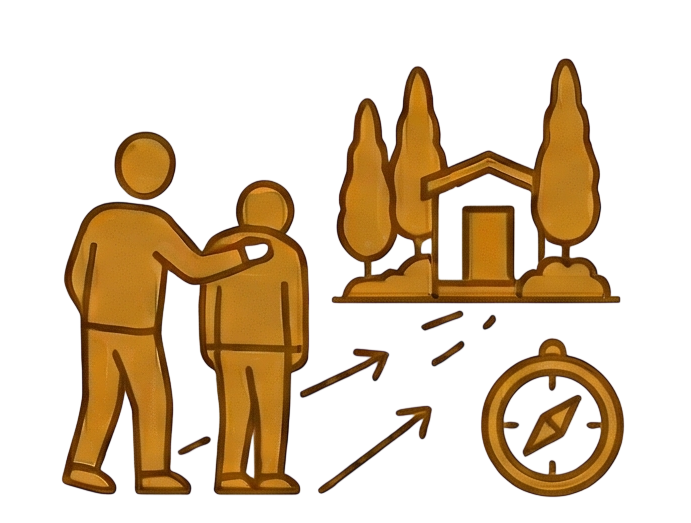Ícone sepultamento e orientação