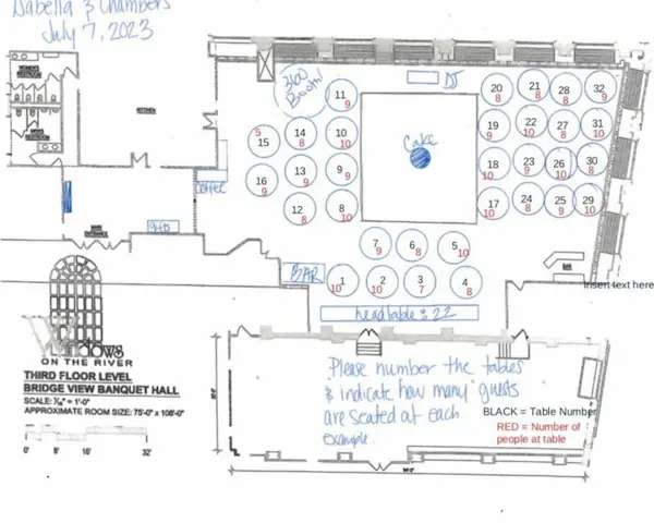 Windows on the River Bridge View Floor Plan Layout