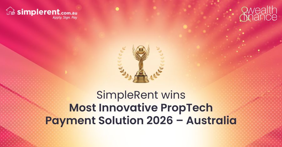 SimpleRent Wins “Most Innovative PropTech Payment Solution 2026 – Australia
