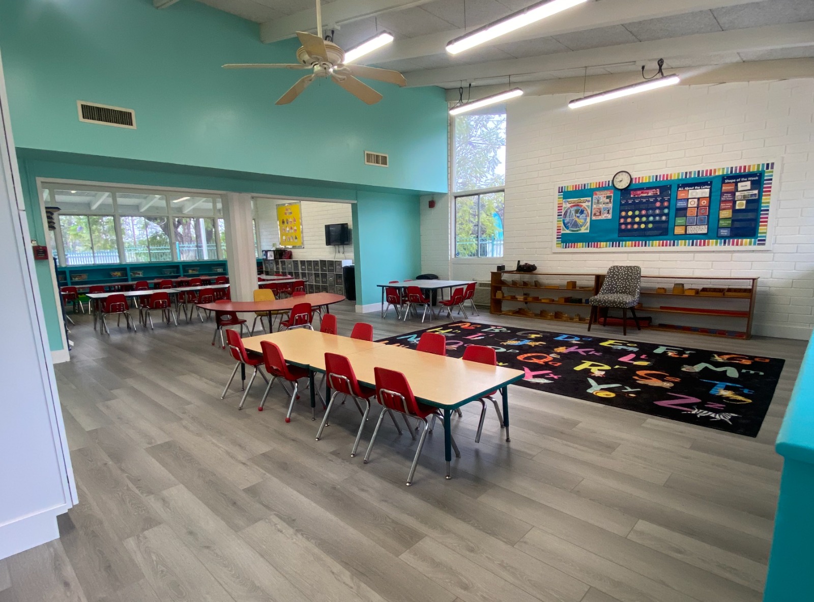 Children learning at the North Riverside Campus