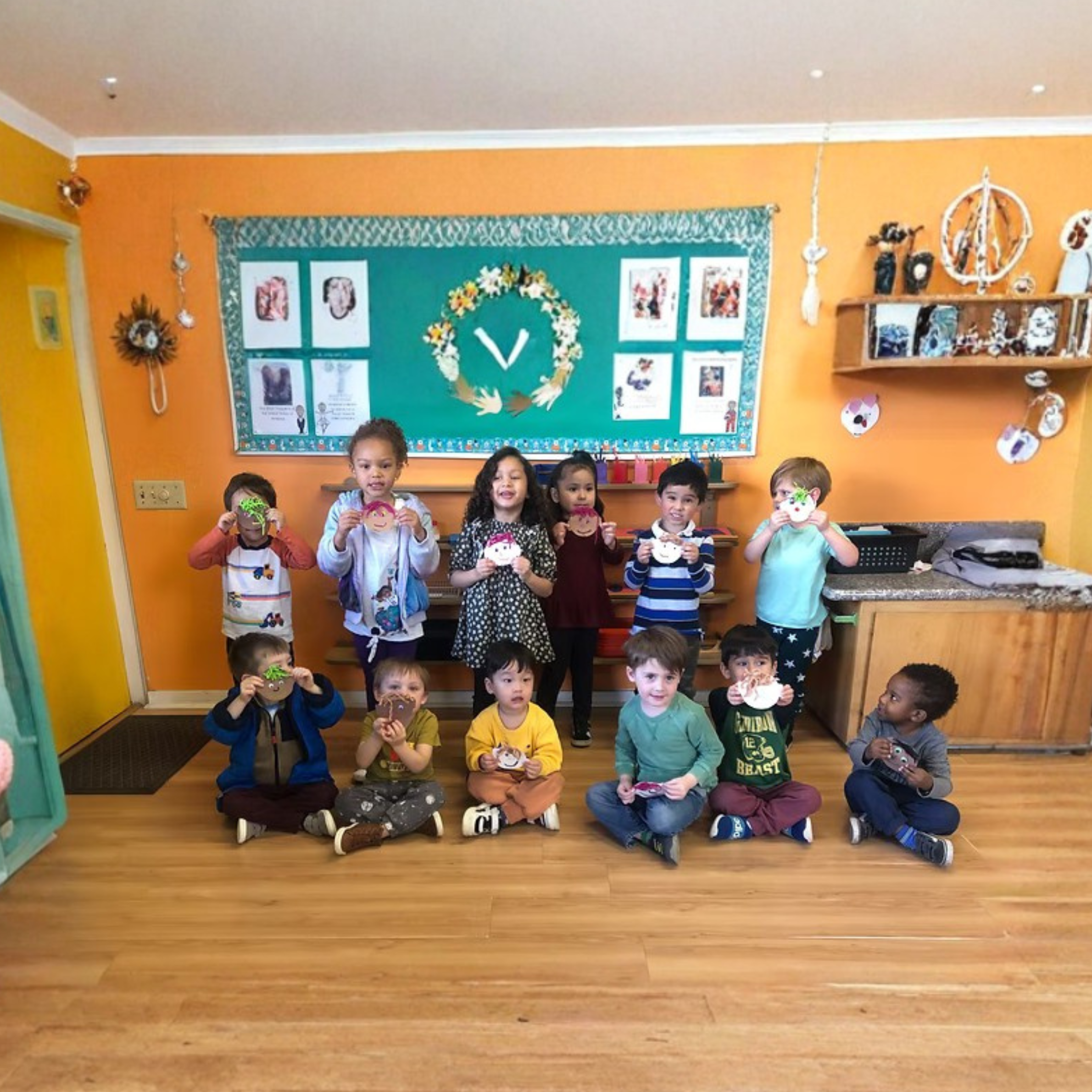 Creative student work at Riverside Montessori Academy