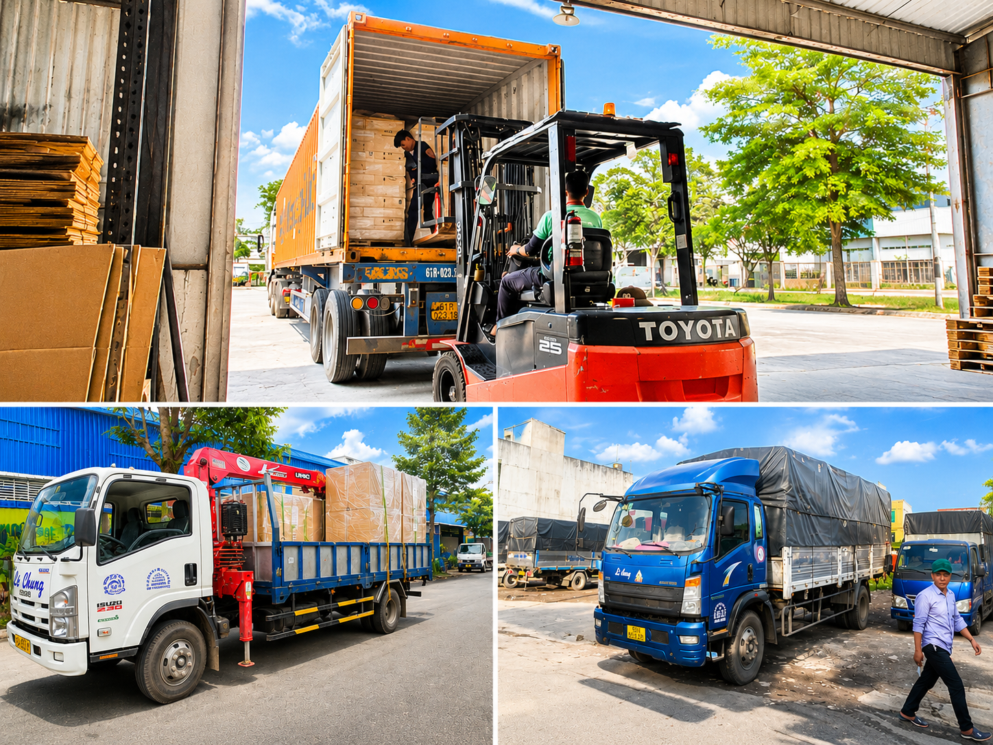Bốc xếp hàng hóa gửi đi miền Bắc tại Lê Chung Bốc xếp hàng hóa gửi đi miền Bắc tại Lê Chung