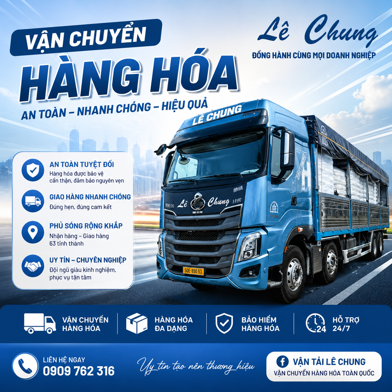 Vận chuyển hàng hóa an toàn nhanh chóng cùng vận tải Lê Chung Vận chuyển hàng hóa an toàn nhanh chóng cùng vận tải Lê Chung