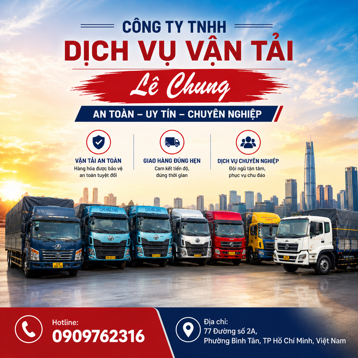 Vận chuyển hàng hóa Sài Gòn Hà Nội - dịch vụ vận tải Lê Chung an toàn uy tín