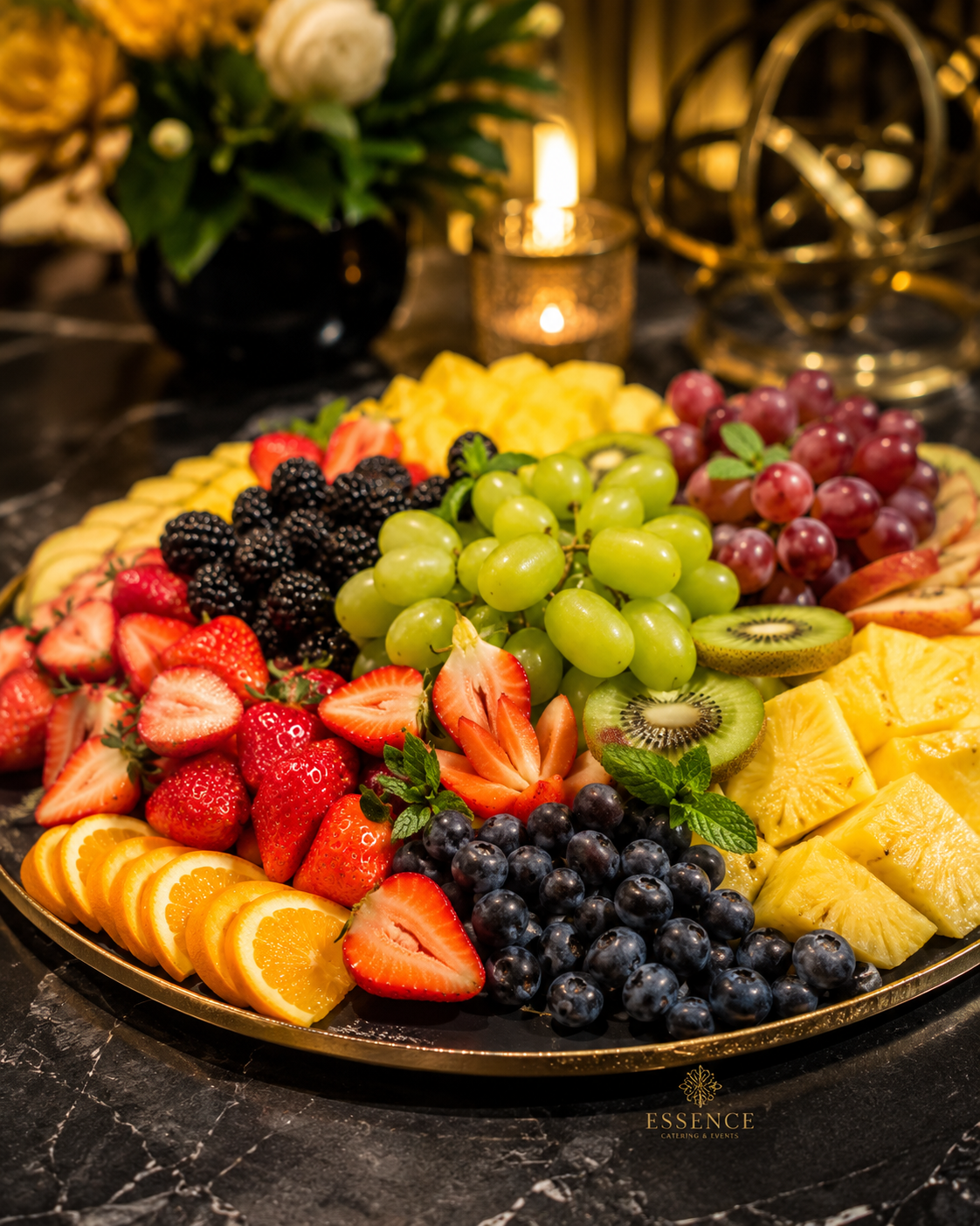 Fresh fruit platter by Essence Catering and Events