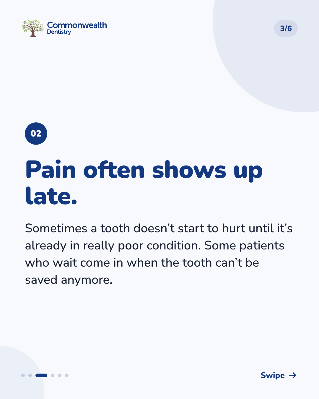 If a Cavity Doesn't Hurt — slide 3 of 6