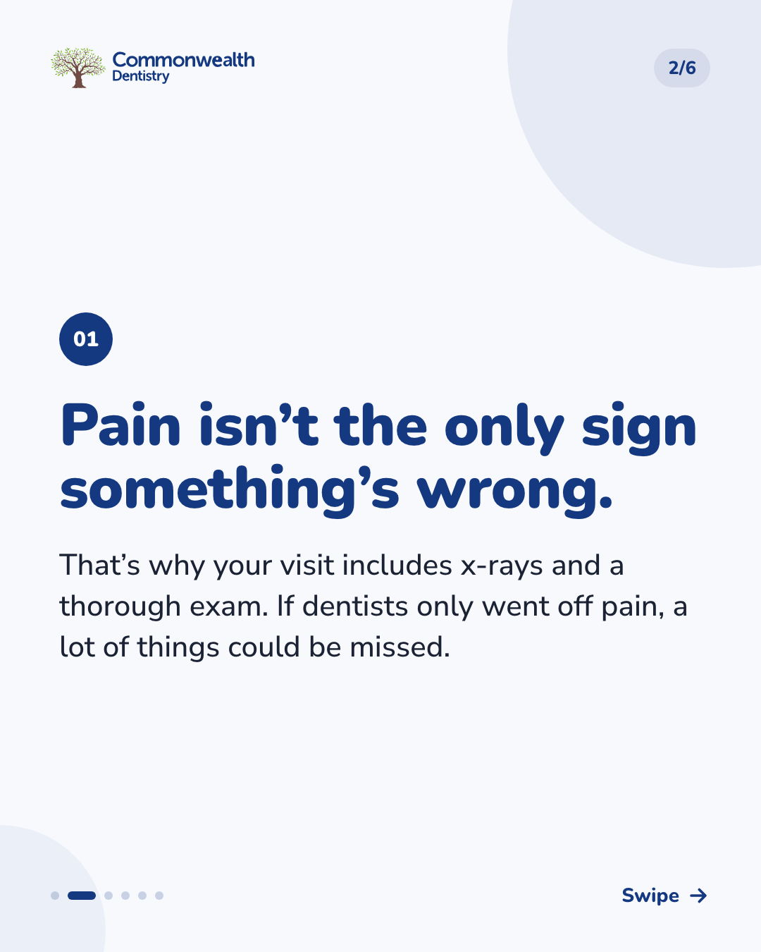 If a Cavity Doesn't Hurt — slide 2 of 6
