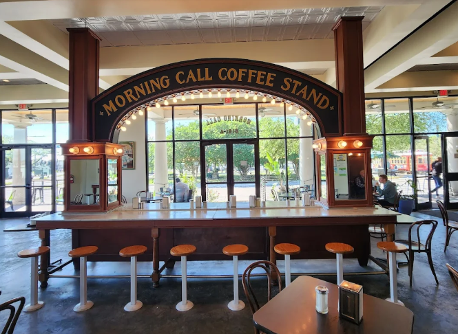 Morning Call Coffee Stand beignet stop in New Orleans