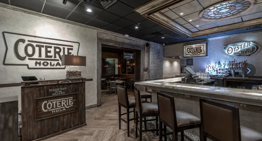 Coterie Restaurant & Oyster Bar oyster spot in New Orleans