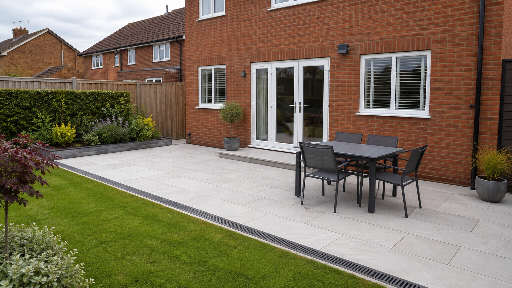 After patio transformation by SY Paving & Landscaping Specialists in Liverpool
