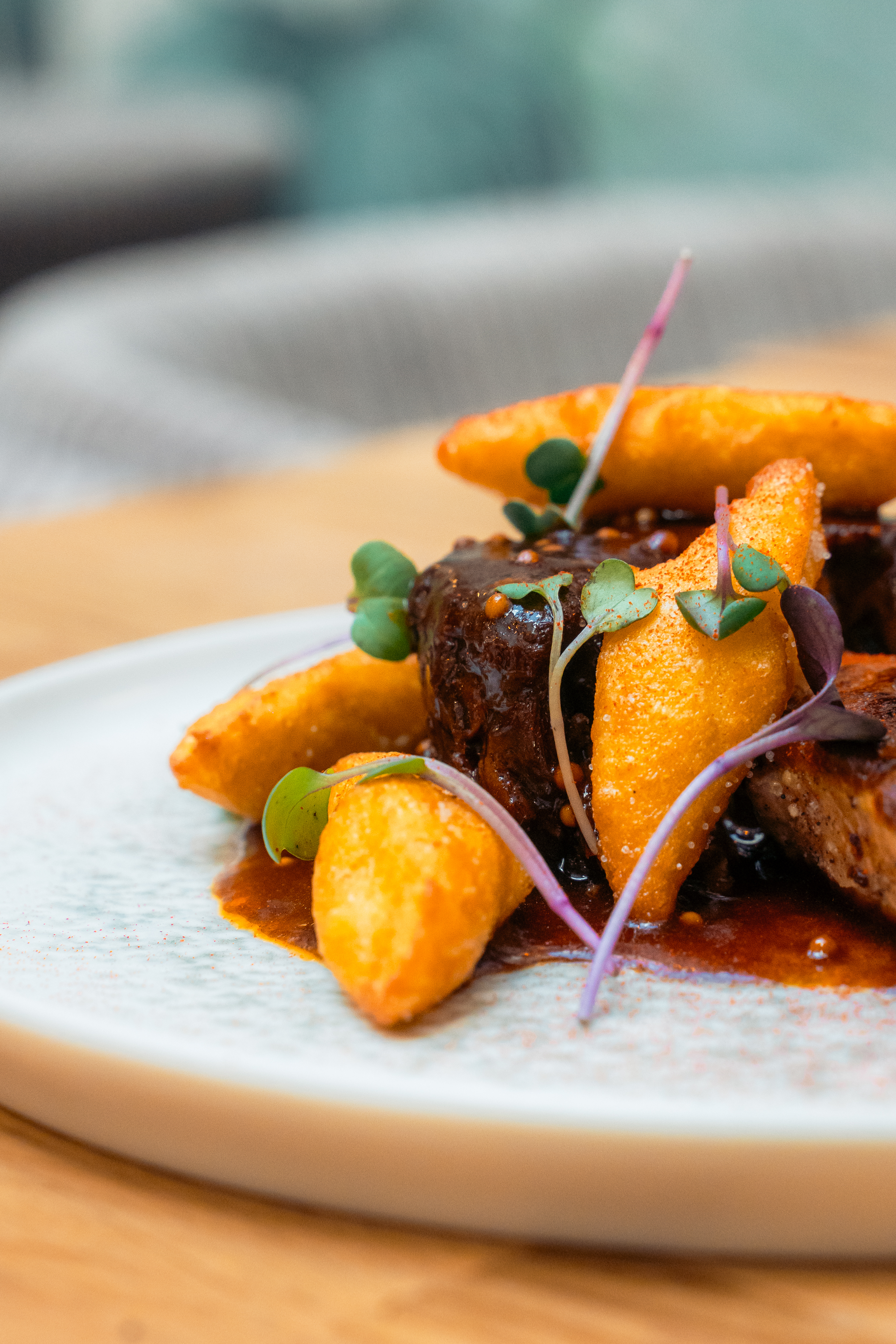 Plat du menu bistronomique Champotes