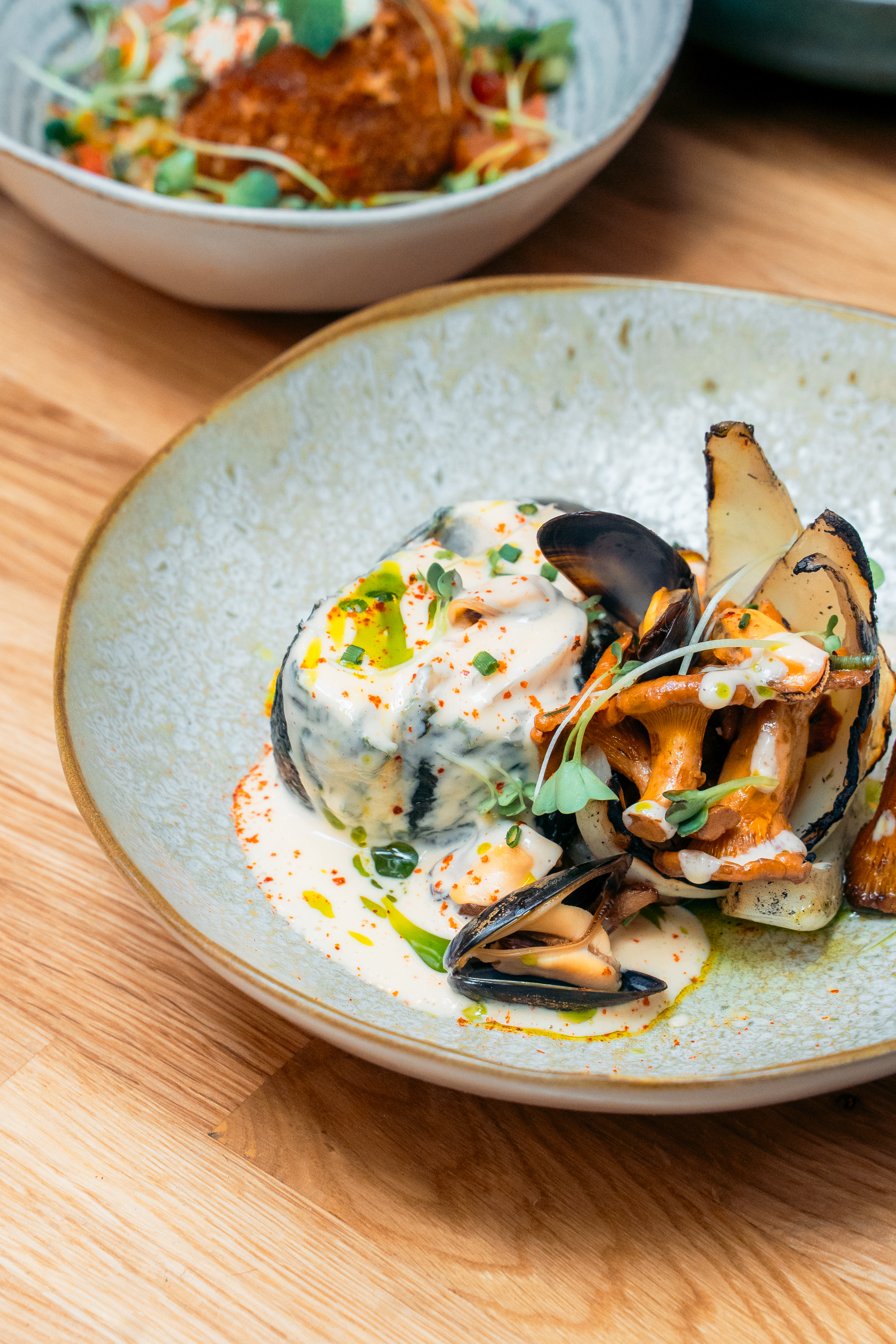 Plat du menu bistronomique Champotes