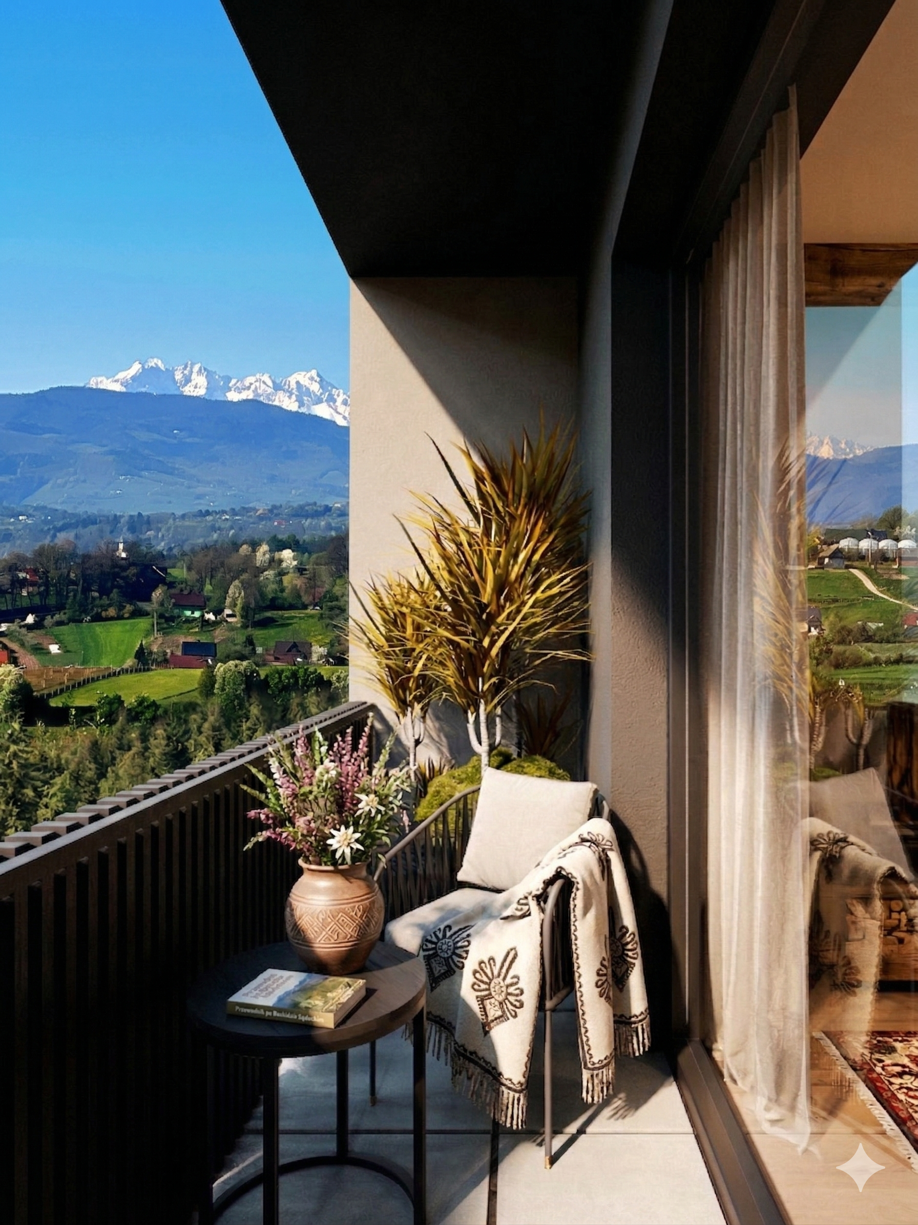Balkon mieszkania piętrowego, wariant B