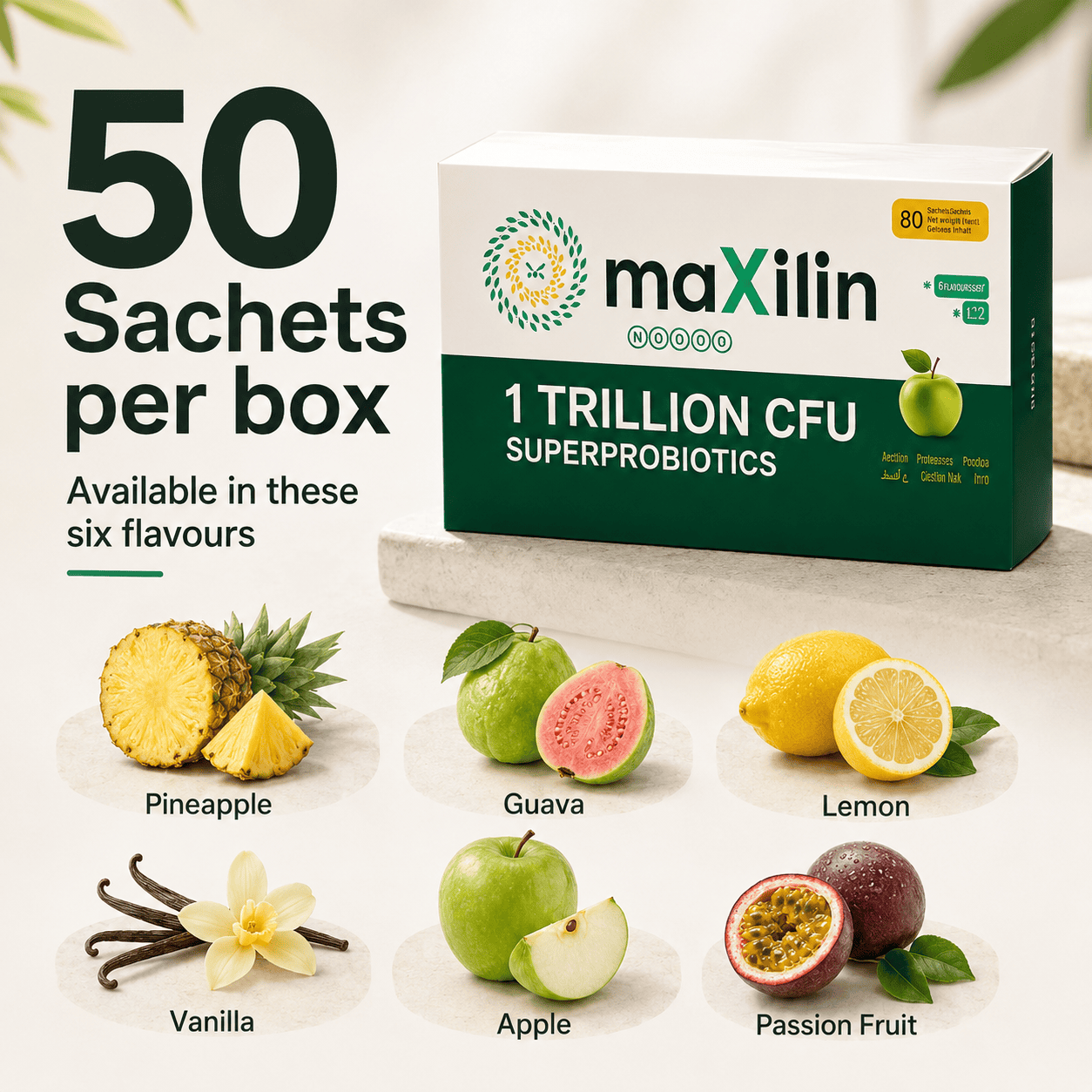 maXilin Super Probiotic, 50 sachets