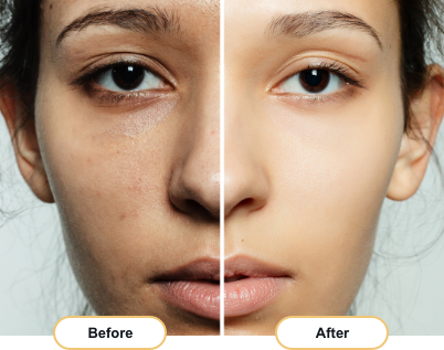 Inclusive portrait of healthy, radiant, glowing skin