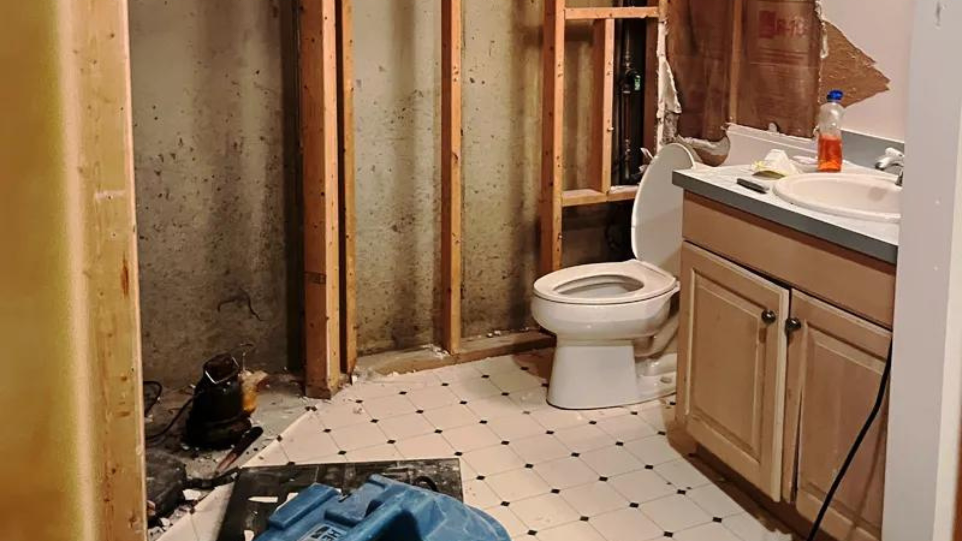Bathroom Water Damage Repair
