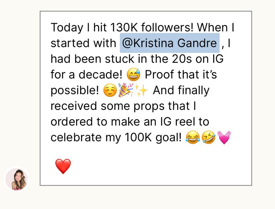 Post: Today I hit 130K followers after being stuck in the 20s on Instagram for a decade