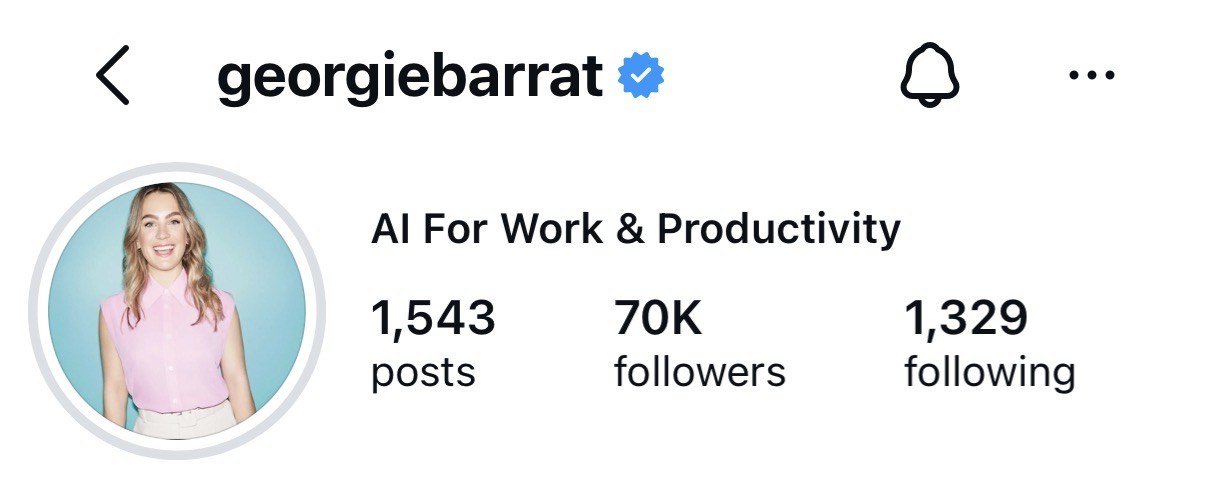 georgiebarrat profile: 1,543 posts, 70K followers
