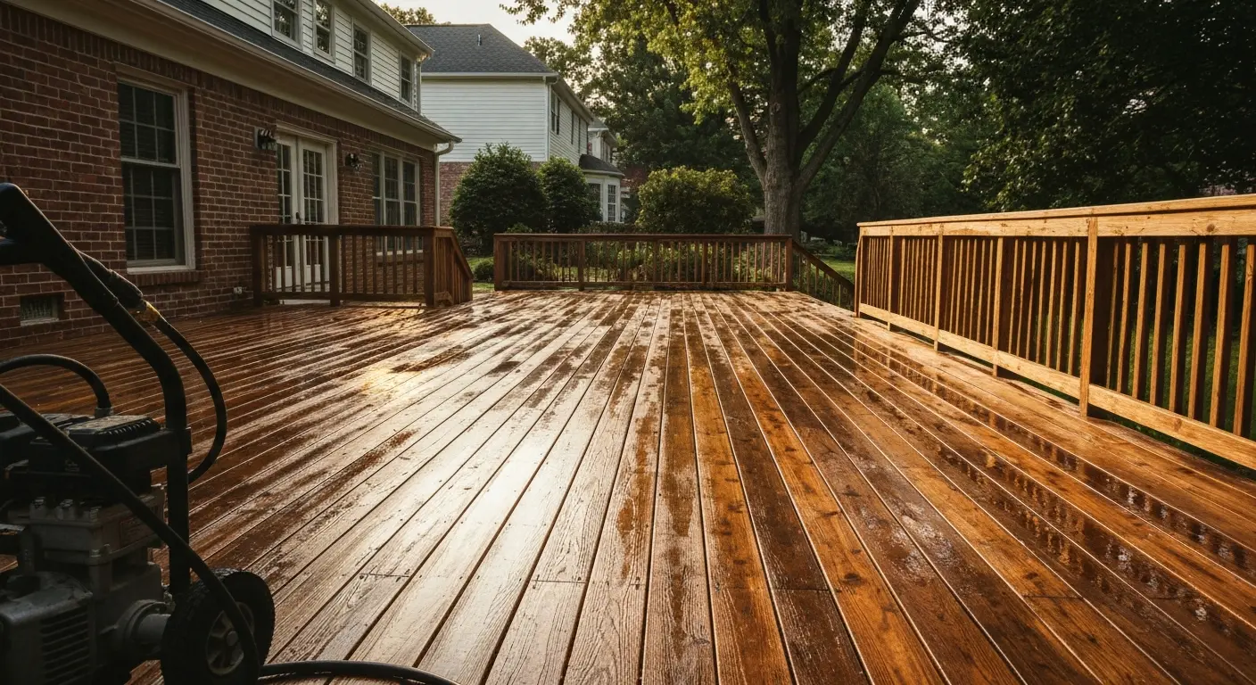Deck cleaning near Fairfax parks