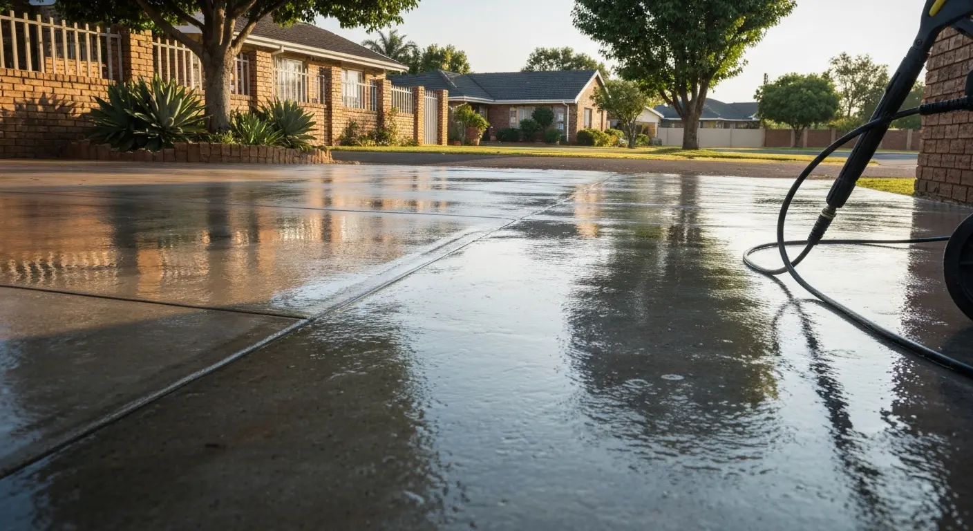 Driveway and concrete cleaning