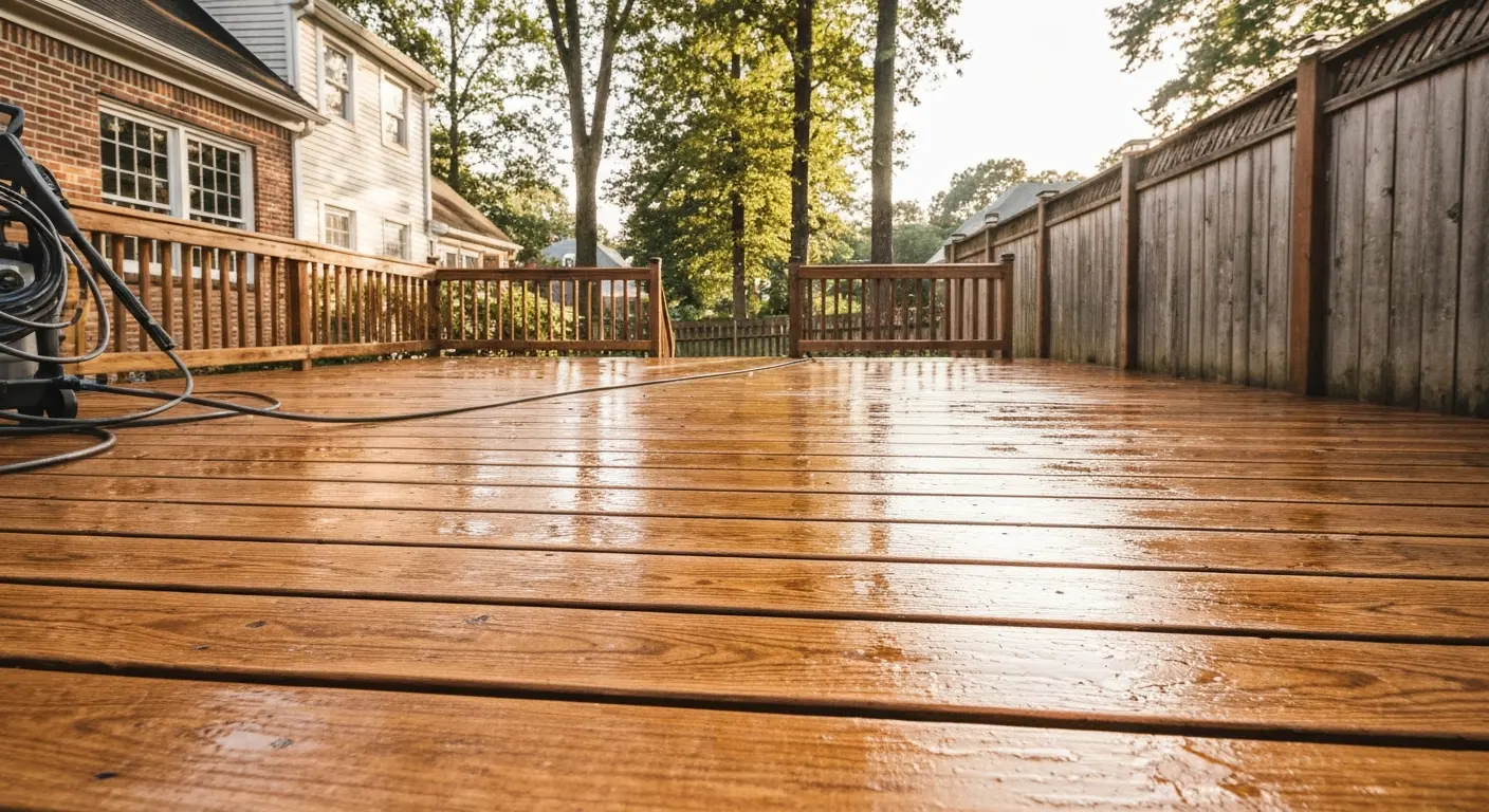 Deck washing service