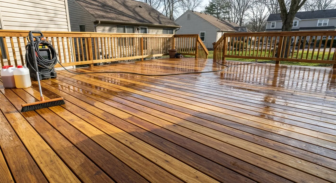 Deck washing