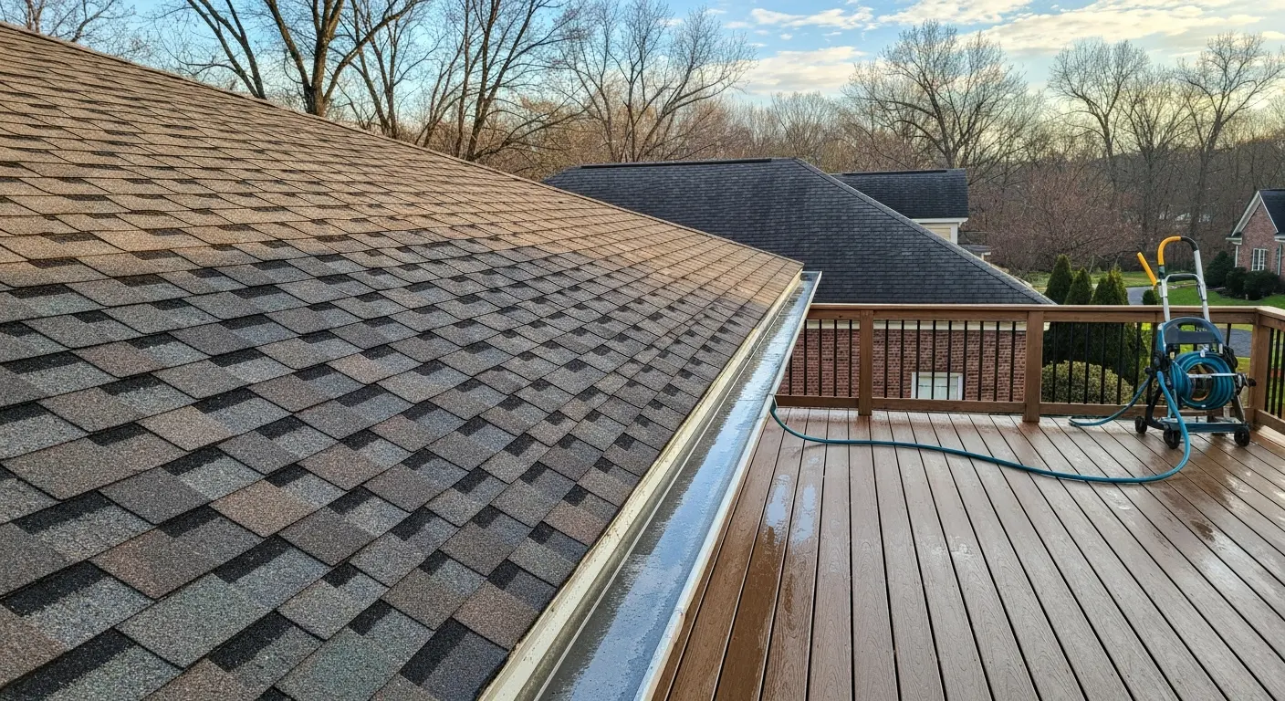 Roof and deck cleaning in South Riding
